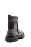 Men's Zippered Leather Boots | Derimod Men's Zippered Leather Boots | Derimod