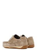 Men's Beige Lace-Up Nubuck Leather Casual Shoes | Derimod Men's Beige Lace-Up Nubuck Leather Casual Shoes | Derimod