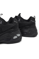 Kadın Siyah Bağcıklı Kalın Tabanlı Sneaker | Derimod Kadın Siyah Bağcıklı Kalın Tabanlı Sneaker | Derimod