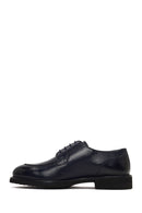 Men's Navy Blue Lace-up Leather Casual Shoes | Derimod Men's Navy Blue Lace-up Leather Casual Shoes | Derimod