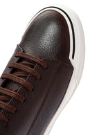 Erkek Kahverengi Bağcıklı Deri Sneaker | Derimod Erkek Kahverengi Bağcıklı Deri Sneaker | Derimod