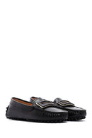 Kadın Siyah Toka Detaylı Deri Loafer | Derimod Kadın Siyah Toka Detaylı Deri Loafer | Derimod