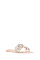 Women's Beige Stone Jelly Slippers | Derimod Women's Beige Stone Jelly Slippers | Derimod