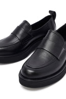 Kadın Siyah Deri Maskülen Loafer | Derimod Kadın Siyah Deri Maskülen Loafer | Derimod