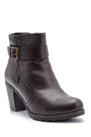 Women's Heeled Leather Boots | Derimod Women's Heeled Leather Boots | Derimod
