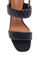 Women's Black Thick Heeled Sandals | Derimod Women's Black Thick Heeled Sandals | Derimod
