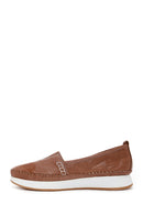 Women's Tan Thick Soled Leather Comfort Loafer | Derimod Women's Tan Thick Soled Leather Comfort Loafer | Derimod