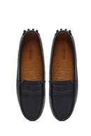 Woman Black Leather Loafers | Derimod Woman Black Leather Loafers | Derimod