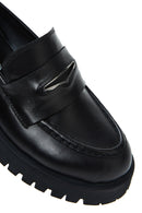 Kadın Siyah Deri Maskülen Loafer | Derimod Kadın Siyah Deri Maskülen Loafer | Derimod