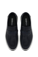 Erkek Lacivert Deri Loafer | Derimod Erkek Lacivert Deri Loafer | Derimod