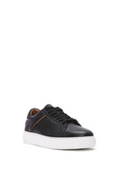 Men's Black Lace-up Leather Sneaker | Derimod Men's Black Lace-up Leather Sneaker | Derimod
