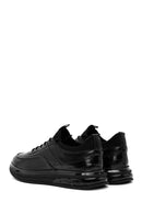 Erkek Siyah Bağcıklı Deri Casual Sneaker | Derimod Erkek Siyah Bağcıklı Deri Casual Sneaker | Derimod