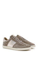 Women's Mink Lace-Up Suede Leather Sneakers | Derimod Women's Mink Lace-Up Suede Leather Sneakers | Derimod