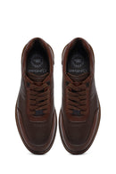 Men's Brown Lace-Up Leather Sneaker | Derimod Men's Brown Lace-Up Leather Sneaker | Derimod
