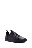 Men's Black Lace-up Leather Sneaker | Derimod Men's Black Lace-up Leather Sneaker | Derimod