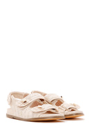 Women's Beige Straw Sandals | Derimod Women's Beige Straw Sandals | Derimod