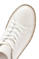 Erkek Beyaz Bağcıklı Deri Sneaker | Derimod Erkek Beyaz Bağcıklı Deri Sneaker | Derimod