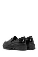 Women's Black Thick Soled Leather Masculine Loafer | Derimod Women's Black Thick Soled Leather Masculine Loafer | Derimod