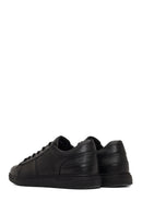 Men's Black Lace-Up Leather Casual Sneaker | Derimod Men's Black Lace-Up Leather Casual Sneaker | Derimod