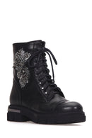 Women's Stone Detailed Boots | Derimod Women's Stone Detailed Boots | Derimod