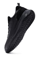 Erkek Siyah Bağcıklı Kalın Tabanlı Deri Sneaker | Derimod Erkek Siyah Bağcıklı Kalın Tabanlı Deri Sneaker | Derimod