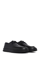 Men's Black Lace Up Leather Casual Shoes | Derimod Men's Black Lace Up Leather Casual Shoes | Derimod