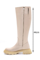 Women's Leather High Sole Boots | Derimod Women's Leather High Sole Boots | Derimod