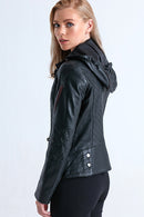 Belair Women's Leather Jacket | Derimod Belair Women's Leather Jacket | Derimod