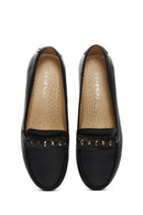 Women's Black Leather Loafer | Derimod Women's Black Leather Loafer | Derimod