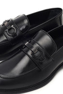 Erkek Siyah Tokalı Deri Loafer | Derimod Erkek Siyah Tokalı Deri Loafer | Derimod