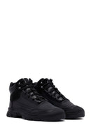 Men's Black Lace-Up Leather Casual Boots | Derimod Men's Black Lace-Up Leather Casual Boots | Derimod