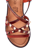 Women's Studded Detailed Sandals | Derimod Women's Studded Detailed Sandals | Derimod