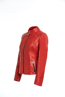 Riva Women's Leather Jacket | Derimod Riva Women's Leather Jacket | Derimod