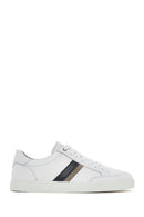 Erkek Beyaz Bağcıklı Deri Sneaker | Derimod Erkek Beyaz Bağcıklı Deri Sneaker | Derimod