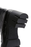 Women's Black Leather Zippered Heeled Boots | Derimod Women's Black Leather Zippered Heeled Boots | Derimod