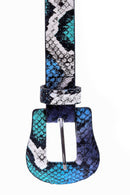 Women's Crocodile Patterned Belt | Derimod Women's Crocodile Patterned Belt | Derimod