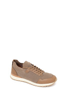 Male Mink Lace-Up Fabric Sneaker | Derimod Male Mink Lace-Up Fabric Sneaker | Derimod