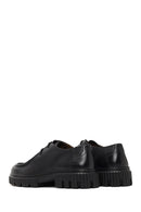 Men's Black Lace-Up Thick-Soled Leather Casual Shoe | Derimod Men's Black Lace-Up Thick-Soled Leather Casual Shoe | Derimod