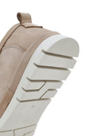 Men's Beige Nubuck Leather Casual Loafer | Derimod Men's Beige Nubuck Leather Casual Loafer | Derimod