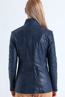 Madison Women's Leather Jacket | Derimod Madison Women's Leather Jacket | Derimod