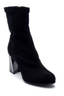 Women's Suede Heeled Boots | Derimod Women's Suede Heeled Boots | Derimod