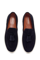 Derimod Fly Men's Navy Blue Suede Leather Casual Loafer | Derimod Derimod Fly Men's Navy Blue Suede Leather Casual Loafer | Derimod