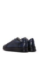 Erkek Lacivert Deri Sneaker | Derimod Erkek Lacivert Deri Sneaker | Derimod