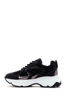 Kadın Siyah Kalın Tabanlı Bağcıklı Sneaker | Derimod Kadın Siyah Kalın Tabanlı Bağcıklı Sneaker | Derimod