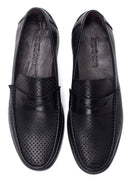 Men's Leather Printed Loafer | Derimod Men's Leather Printed Loafer | Derimod