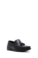 Men's Black Tasseled Leather Casual Loafer | Derimod Men's Black Tasseled Leather Casual Loafer | Derimod