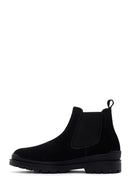 Men's Black Casual Chelsea Suede Leather Boots | Derimod Men's Black Casual Chelsea Suede Leather Boots | Derimod