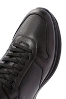 Men's Black Lace-Up Leather Casual Sneaker | Derimod Men's Black Lace-Up Leather Casual Sneaker | Derimod