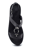 Women's Black Thick Sole Sandals | Derimod Women's Black Thick Sole Sandals | Derimod