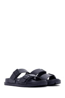 Men's Navy Blue Slippers | Derimod Men's Navy Blue Slippers | Derimod
